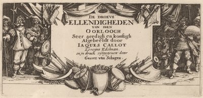 Folha de rosto de Gerrit van Schagen after Jacques Callot