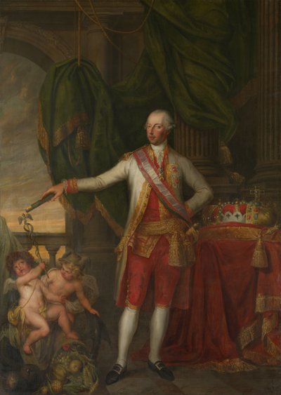 Retrato do Imperador José II 1741-1790, segunda metade do séc. de Gertrude Cornélie Marie de Pélichy