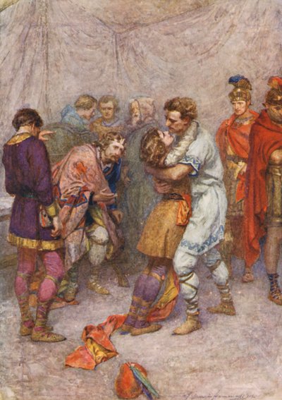 Shakespeare, Cymbeline (litografia a cores) de Gertrude E. Demain (after) Hammond