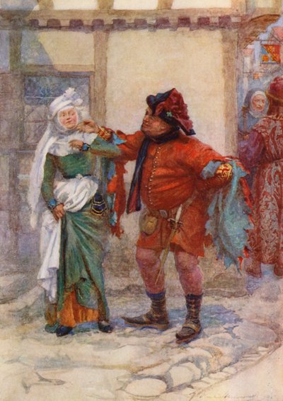 A peça de William Shakespeare: Henrique IV (litografia a cores) de Gertrude E. Demain (after) Hammond