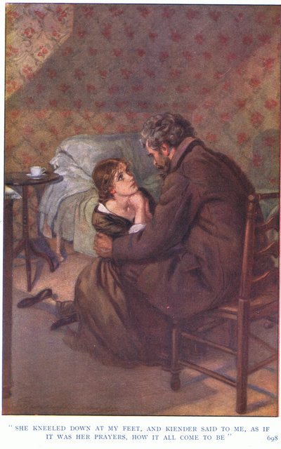 Ela ajoelhou-se aos meus pés, e kiender disse-me, como se fossem as suas orações, como tudo veio a ser de Gertrude E. Demain Hammond