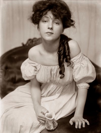Retrato de Evelyn Nesbit por Gertrude Kasebier, c.1900 (impressão em platina) de Gertrude Käsebier