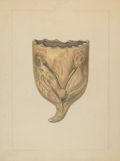 Bolso de parede para flores, 19351942. de Gertrude Lemberg
