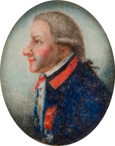 Retrato do General Vandermeerck, c.1735-63 (óleo sobre papel) de Gervase Spencer