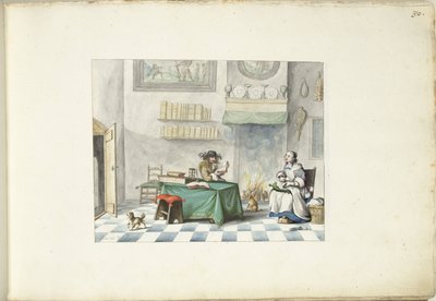 Senhor lendo para uma senhora de Gesina ter Borch (signed by artist)