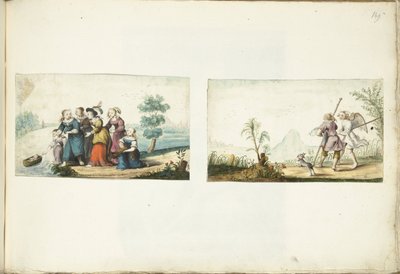 Moisés e Tobias e o anjo de Gesina ter Borch (signed by artist)