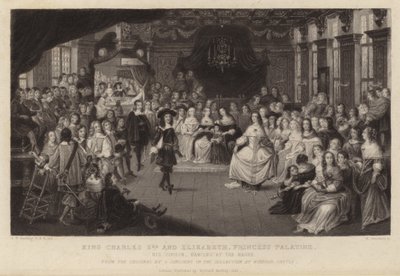 Rei Carlos II e Isabel, Princesa Palatina de Gheerart Janssen