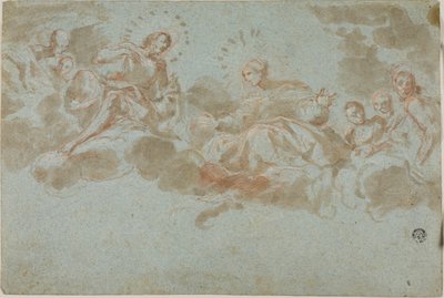 Cristo e a Virgem na Glória de Giacinto Brandi
