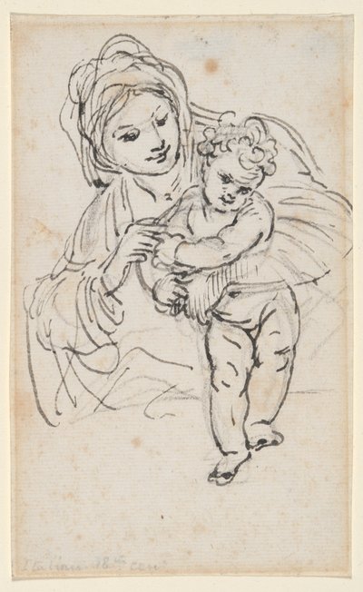 Madonna e criança de Giacinto Calandrucci