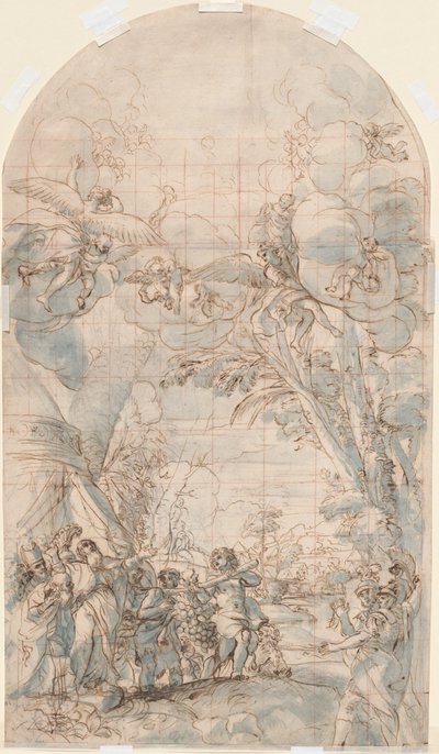 Os espiões voltando de Canaã de Giacinto Calandrucci
