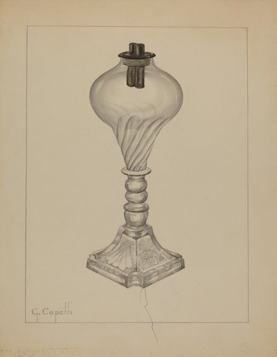 Lâmpada, c. 1937. de Giacinto Capelli