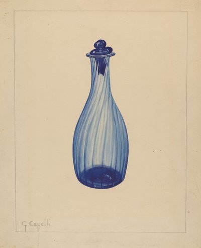 Garrafa de água sanitária, 1937. de Giacinto Capelli