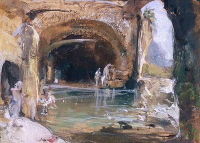 Pais Dentro da Caverna, Nápoles de Giacinto Gigante