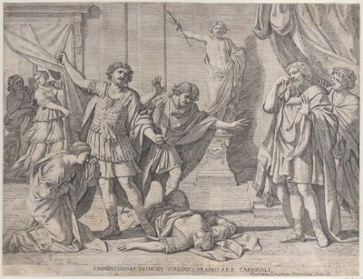 A Morte da Virgínia, 1630-80. de Giacinto Gimignani