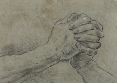 Mãos entrelaçadas [verso] de Giacomo Cavedone