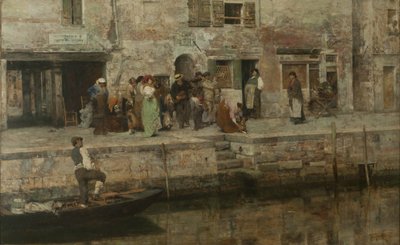 Músicos viajantes, c.1881-83 (óleo sobre tela) de Giacomo Favretto