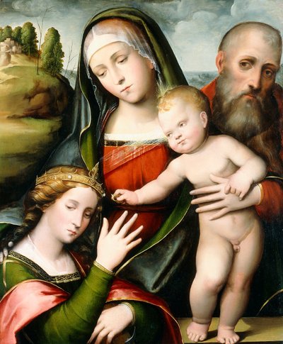 O casamento místico de Santa Catarina de Giacomo Francia