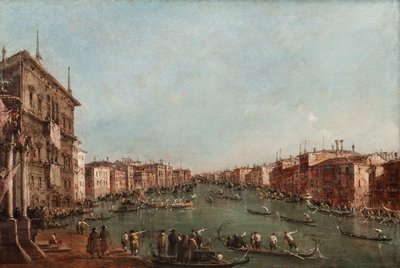 Uma regata no Grande Canal, Veneza de Giacomo Guardi
