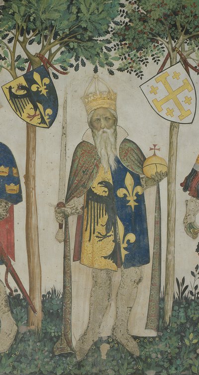 Carlos Magno de The Nine Worthies, 1418-30 de Giacomo Jaquerio