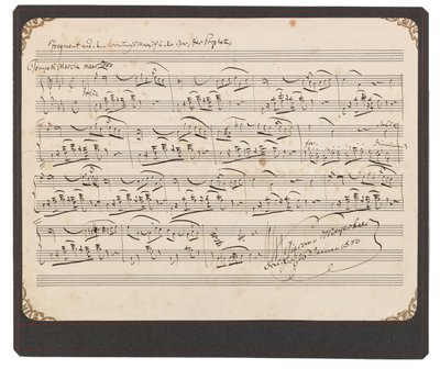 Fragmento de Meyerbeer da Marcha da Coroação de Giacomo Meyerbeer
