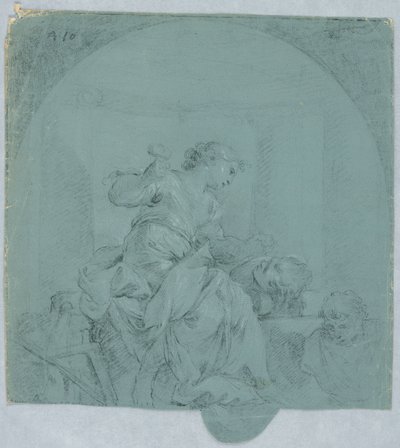 Design para Alegoria da Escultura de Giacomo Zampa