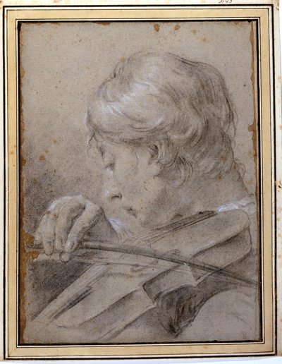 O violinista. G. P. Piazzetta (1683 - 1754). Milão, Brera. de Giambattista Piazzetta