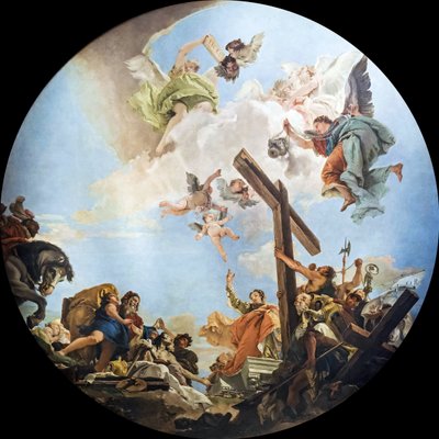 A Descoberta da Verdadeira Cruz, c. 1745. de Giambattista Tiepolo