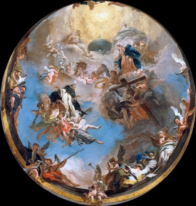 A Glória de São Domingos, ca 1738. de Giambattista Tiepolo