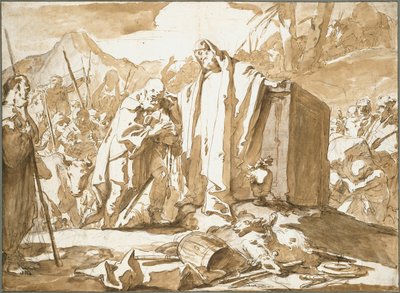 O Encontro de Abraão e Melquisedeque de Giambattista Tiepolo