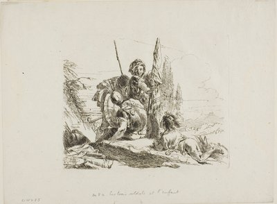 Três soldados e um menino, de Capricci de Giambattista Tiepolo