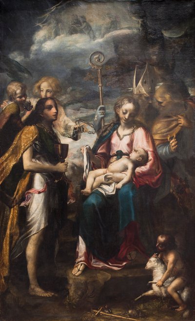 A Virgem e o Menino e o mistério da paixão de Giambattista Tinti