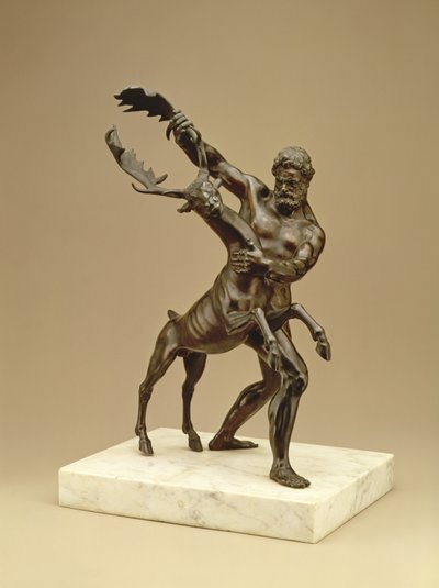 Hércules e o cervo árcade (bronze) de Giambologna