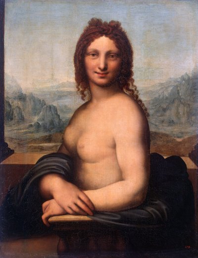 "Retrato de uma mulher nua" (Mona Vanna ou monna) Pintura de Gian Giacomo Caprotti (Salai) (1480-1524) State Hermitage, São Petersburgo de Gian Giacomo Caprotti