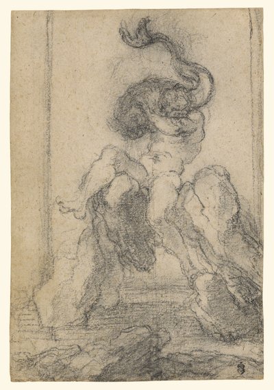 Um Deus Marinho com um Golfinho de Gian Lorenzo Bernini