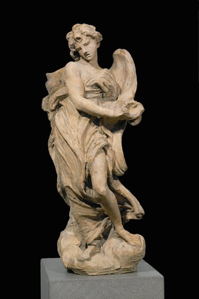 Anjo com a Coroa de Espinhos ... de Gian Lorenzo Bernini