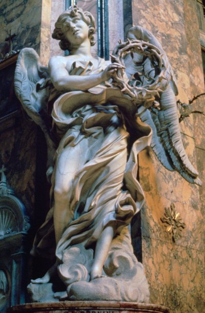 Anjo com a coroa de espinhos, 1667-1669 de Gian Lorenzo Bernini