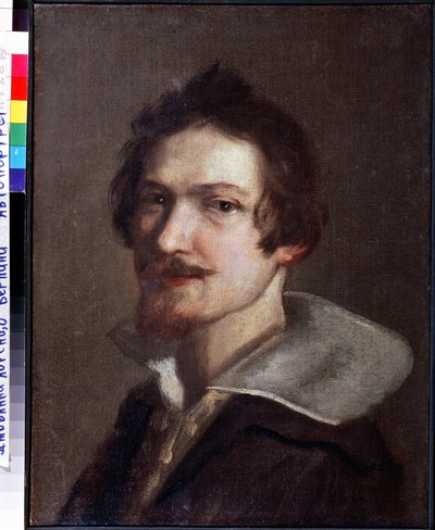 "Auto-retrato"" Pintura de Gianlorenzo Bernini, conhecido como Bernini (1598-1680) por volta de 1630 Serpukhov, Museu Estatal de História e Arte de Gian Lorenzo Bernini