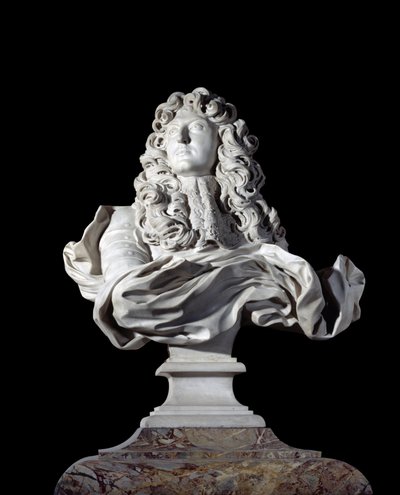 Busto de Luís XIV, Rei da França. Escultura de Gian Lorenzo de Gian Lorenzo Bernini