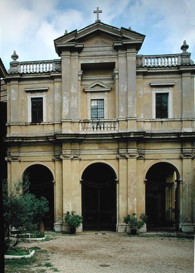 Fachada da igreja, construída c.1625 de Gian Lorenzo Bernini