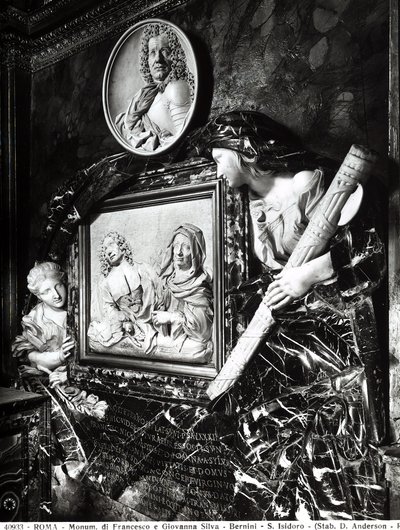 Monumento a Francesco e Giovanni Silva por Gianlorenzo Bernini, 1663 de Gian Lorenzo Bernini