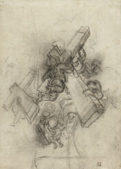 Putti carregando a cruz, 1672-75 de Gian Lorenzo Bernini