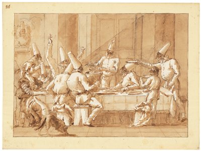 Festa de Punchinellos de Giandomenico (1727 1804) Tiepolo