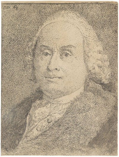 Retrato de Giovanni Battista Tiepolo 1696-1770, 1770. de Giandomenico Tiepolo