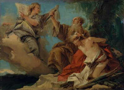 O sacrifício de Isaac, c.1750 de Giovanni Domenico Tiepolo