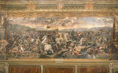 A Batalha da Ponte de Milvian, 1517-1524 de Gianfrancesco Penni