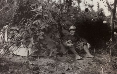 Álbum "Fotos da Segunda Guerra": Soldados italianos em Val Chiusone para Podsenica, 09/1917 (foto a p/b) de Gigliucci Gigliucci