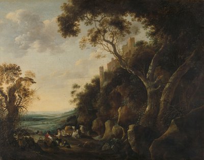 Paisagem com pastores de Gijsbert Gillisz de Hondecoeter