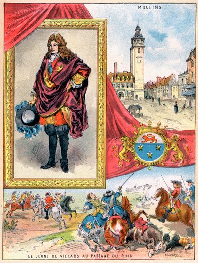 Claude Louis Hector de Villars, comandante militar francês, 1898 de Gilbert