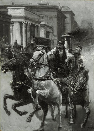 Arremetida ao fogo, c.1900 de Gilbert Gaul