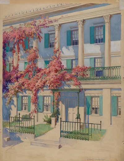 Varanda do jardim em ferro fundido, 19351942. de Gilbert Sackerman